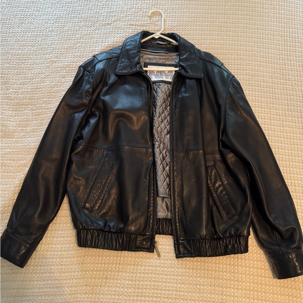 Men's Black Leather Jacket